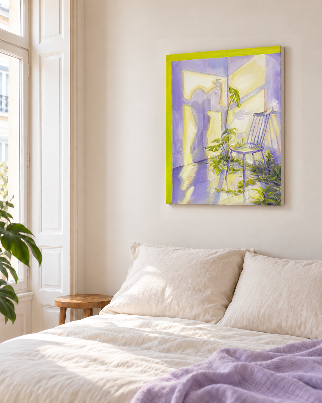 A Room in the Afternoon displayed in an interior