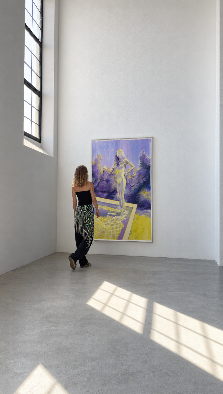 Eclipse displayed in a gallery interior